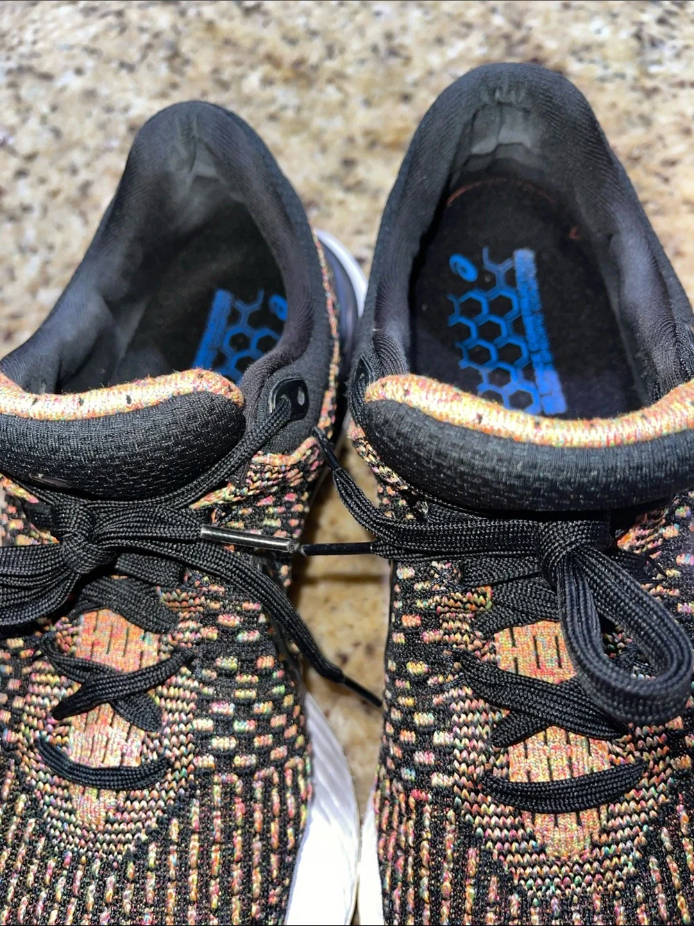 Nike React Infinity Run Flyknit 3 Multicolor Running Sneakers - Black & Orange